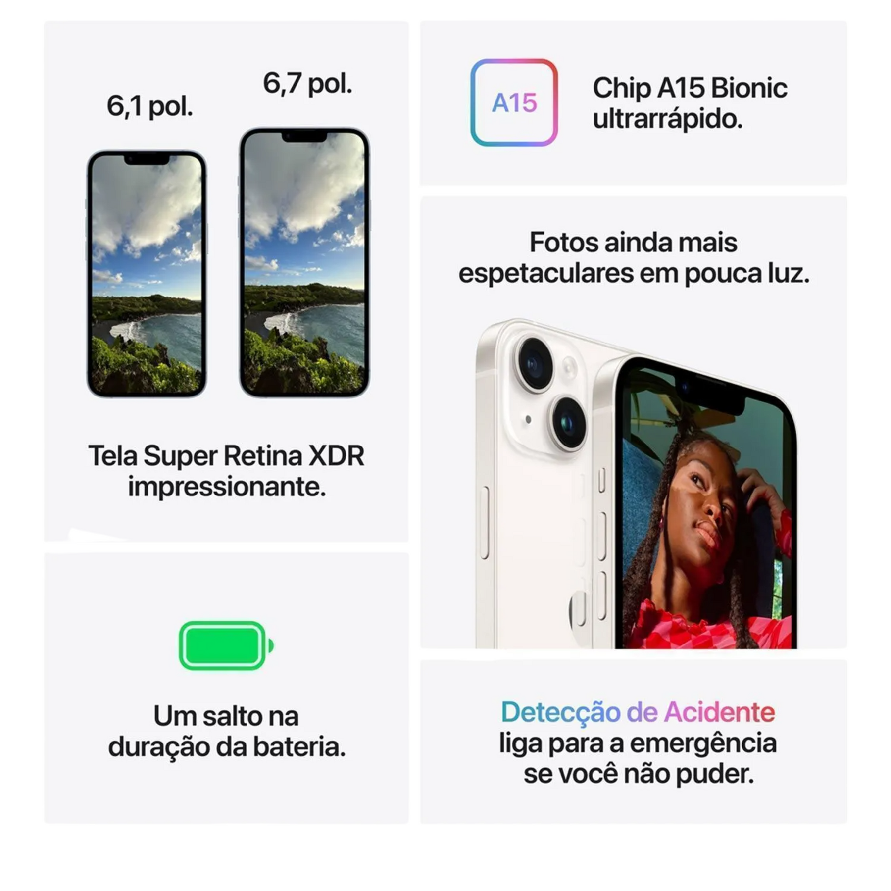 Apple iPhone 14 (256 GB) Meia-noite